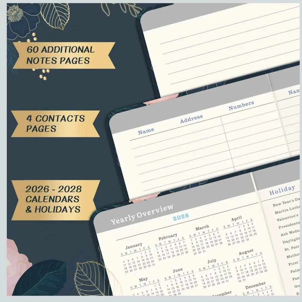 3 Year (2026, 2027, 2028) Planner Agenda Book NEW